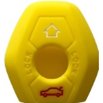 GUSCIO SILICONE GIALLA PER CHIAVE BMW 4 TASTI C/T BAULE+VETRI