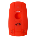 GUSCIO SILICONE ROSSO PER CHIAVE BMW 3 TASTI C/T BAULE+VETRI
