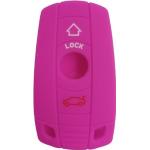 GUSCIO SILICONE FUXIA PER CHIAVE BMW 3 TASTI C/T BAULE+VETRI