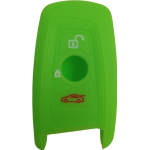 GUSCIO SILICONE VERDE PER CHIAVE BMW 4 TASTI C/T BAULE+VETRI