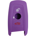 GUSCIO SILICONE VIOLA PER CHIAVE BMW 4 TASTI C/T BAULE+VETRI
