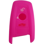 GUSCIO SILICONE FUXIA PER CHIAVE BMW 4 TASTI C/T BAULE+VETRI
