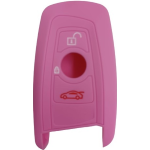 GUSCIO SILICONE ROSA PER CHIAVE BMW 4 TASTI C/T BAULE+VETRI