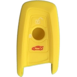 GUSCIO SILICONE GIALLO PER CHIAVE BMW 4 TASTI C/T BAULE+VETRI