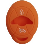 GUSCIO SILICONE ARANCIONE PER CHIAVE MINI 3 TASTI C/TASTO BAULE