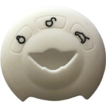GUSCIO SILICONE BIANCO PER CHIAVE MINI 3 TASTI C/TASTO BAULE