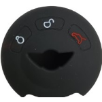 GUSCIO SILICONE NERO PER CHIAVE MINI 3 TASTI C/TASTO BAULE