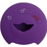 GUSCIO SILICONE VIOLA PER CHIAVE MINI 3 TASTI C/TASTO BAULE