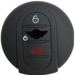 GUSCIO SILICONE PER CHIAVE MINI COLORE NERO 3 TASTI