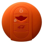 GUSCIO SILICONE PER CHIAVE MINI COLORE ARANCIO 3 TASTI