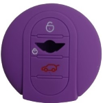 GUSCIO SILICONE PER CHIAVE MINI COLORE VIOLA 3 TASTI