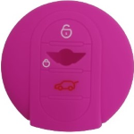 GUSCIO SILICONE PER CHIAVE MINI COLORE FUXIA 3 TASTI