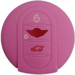 GUSCIO SILICONE PER CHIAVE MINI COLORE ROSA 3 TASTI