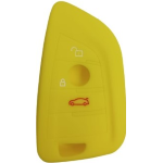 GUSCIO SILICONE GIALLO PER CHIAVE BMW 3 TASTI C/TASTO BAULE