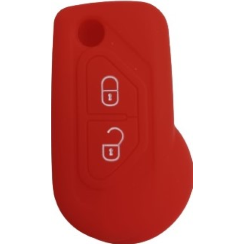 GUSCIO SILICONE ROSSO PER CHIAVE CITROEN 2 TASTI