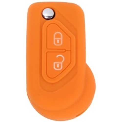 GUSCIO SILICONE ARANCIO PER CHIAVE CITROEN 2 TASTI
