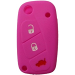 GUSCIO SILICONE FUXIA PER CHIAVE FIAT 3 TASTI C/TASTO BAULE