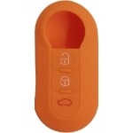 GUSCIO SILICONE ARANCIO PER CHIAVE FIAT 3 TASTI C/TASTO BAULE