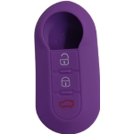 GUSCIO SILICONE VIOLA PER CHIAVE FIAT 3 TASTI C/TASTO BAULE