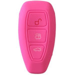 GUSCIO SILICONE ROSA PER CHIAVE FORD 3 TASTI C/TASTO BAULE