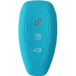 GUSCIO SILICONE CELESTE PER CHIAVE FORD 3 TASTI C/APERT BAULE