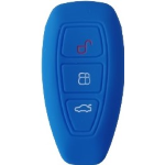 GUSCIO SILICONE BLU SCURO PER CHIAVE FORD 3 TASTI C/TASTO BAULE