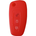 GUSCIO SILICONE ROSSO PER CHIAVE FORD 3 TASTI C/TASTO BAULE