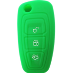 GUSCIO SILICONE VERDE PER CHIAVE FORD 3 TASTI C/TASTO BAULE