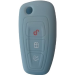 GUSCIO SILICONE ANTRACITE PER CHIAVE 3 TASTI C/TASTO BAULE