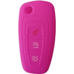 GUSCIO SILICONE FUXIA PER CHIAVE FORD 3 TASTI C/TASTO BAULE