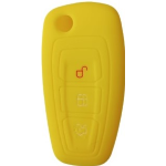 GUSCIO SILICONE GIALLO PER CHIAVE FORD 3 TASTI C/TASTO BAULE