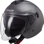 CASCO OF573 TWISTER II SOLID MATT TITANIUM TG. XS C/VISIERA