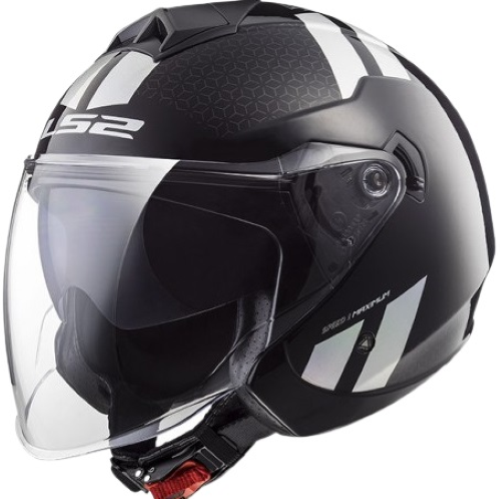 CASCO OF573 TWISTER II COMBO BLACK RAINBOW TG. XL C/VISIERA