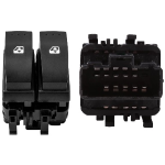 PULSANTIERA ANT SX ALZACR. ELE 10 PIN KANGOO CLIO II '06> 2 TASTI