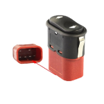 PULSANTE ALZAC. ELE DX/SX MONDEO FIESTA TRNSIT ESCORT BASE ROSSA 6 PIN