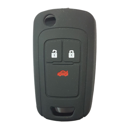 SET 10 PZ CUST. SILIC. CHIAVE OPEL/CHEVROLET COLORI ASSORTITI 3 TASTI