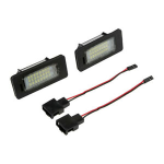 COPPIA FANALI TARGA AUDI & VW & SKODA 12V A LED CANBAS C/CAVI