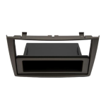 MASCHERINA AUTORADIO 2DIN SILVER PEUGEOT 308 C/CASSETTO