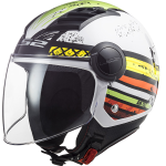 CASCO OF562 AIRFLOW RONNIE BIANCO VERDE TG. XS C/VISIERA