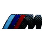 SCRITTA POS M BMW CARBONIO MEDIA 73X28