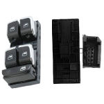 PULSANTIERA ANT SX CROM. ALZAC. ELE AUDI A4  A5 Q3 '08> Q5 '9> 10 PIN