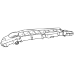 STAFFA PARAURTI ANT. SX TOYOTA YARIS '05<>'11