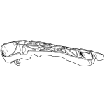 STAFFA PARAURTI ANT. DX TOYOTA RAV4 '05<>'10