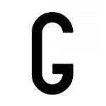 LETTERA G PER TARGA ANTERIORE CONF.DA 10 PZ