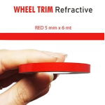 NEON TRIM STRIPE REFRACT. MM 5X6 MT. ROSSO