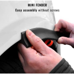 PROFILO PASSARUOTA ADESIVO NERO 4 pz. DA 1,5 mt. MINI FENDER