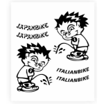 *ADESIVO ITALIANBIKE DX/SX PREFUST. NERO