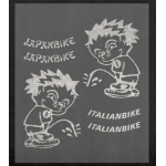 *ADESIVO ITALIANBIKE PREFUST. ARGENTO