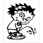 *ADESIVO ITALIANBIKE GRANDE PREFUST. NERO