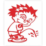 *ADESIVO ITALIANBIKE GRANDE PREFUST. ROSSO